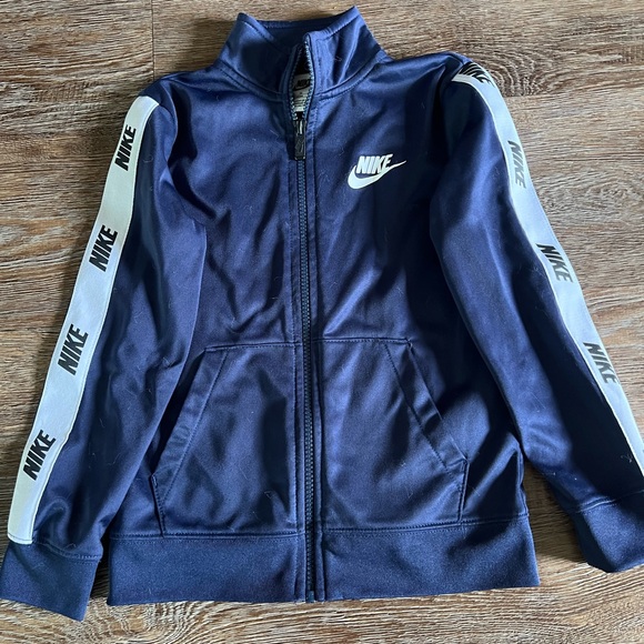 Nike Other - Nike Kids Blue and White Zip-Up Jacket